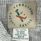 Ferruche Henley Shirt Mens M Grey Cotton Deadstock New RN 64866 - take2supply