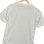 IRVINE PARK Men's White Vertical Stripe Crew Neck T Shirt XL - take2supply