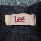 Lee Tapered Leg Pants Womens 16 L Black Smart Fabric Side Elastic Pleated C863 - take2supply