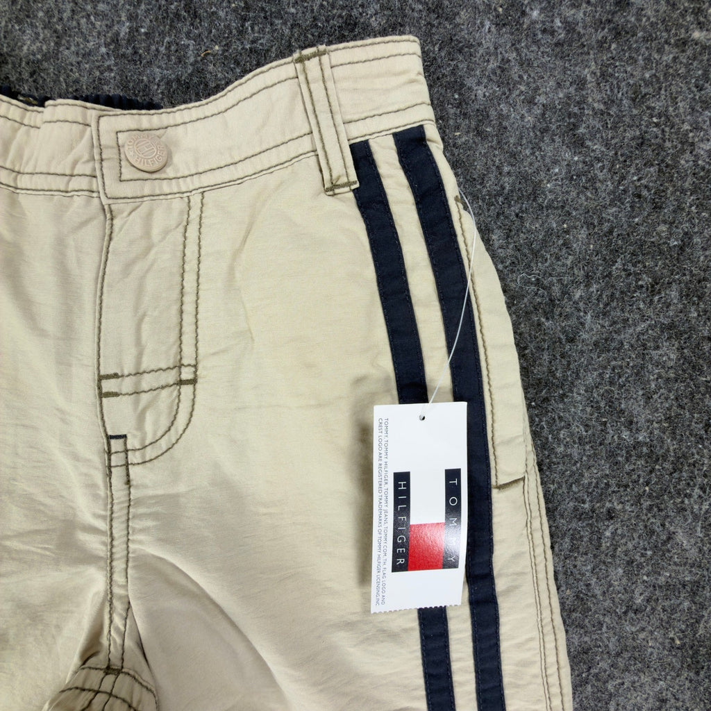 Tommy Hilfiger Y2K Cargo Shorts Boys 4 Tan Cotton Nylon NWT - take2supply