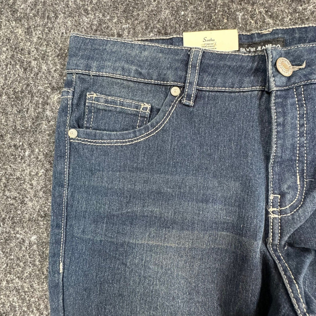 Silver Jeans Co Sasha Skinny Jeans Girls 16 Blue Eco Denim Slim Fit NWT - take2supply