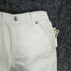 John Deere Y2K Carpenter Shorts Boys 6 Stone Cotton Canvas NWT Deadstock - take2supply