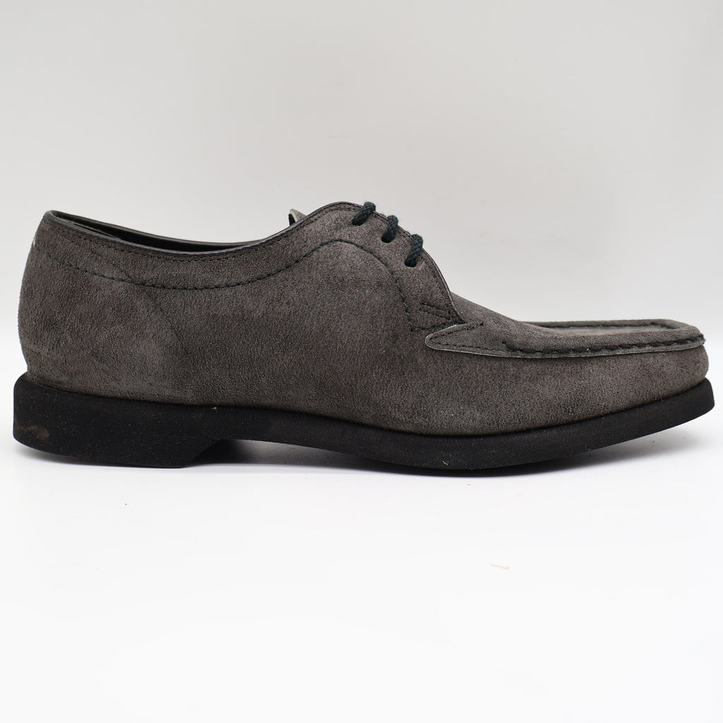 Crestline Oxford Shoes Mens 7 D Vintage Gray Suede Moc Toe Deadstock USA - take2supply