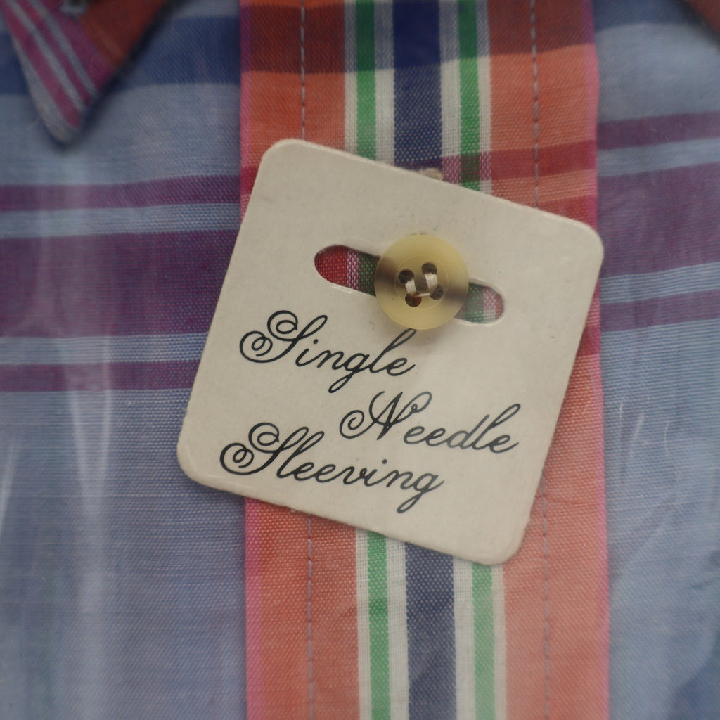 Chapel Hill by Block Shirt Mens XL Vintage Plaid Short Sleeve Button Down New - take2supply