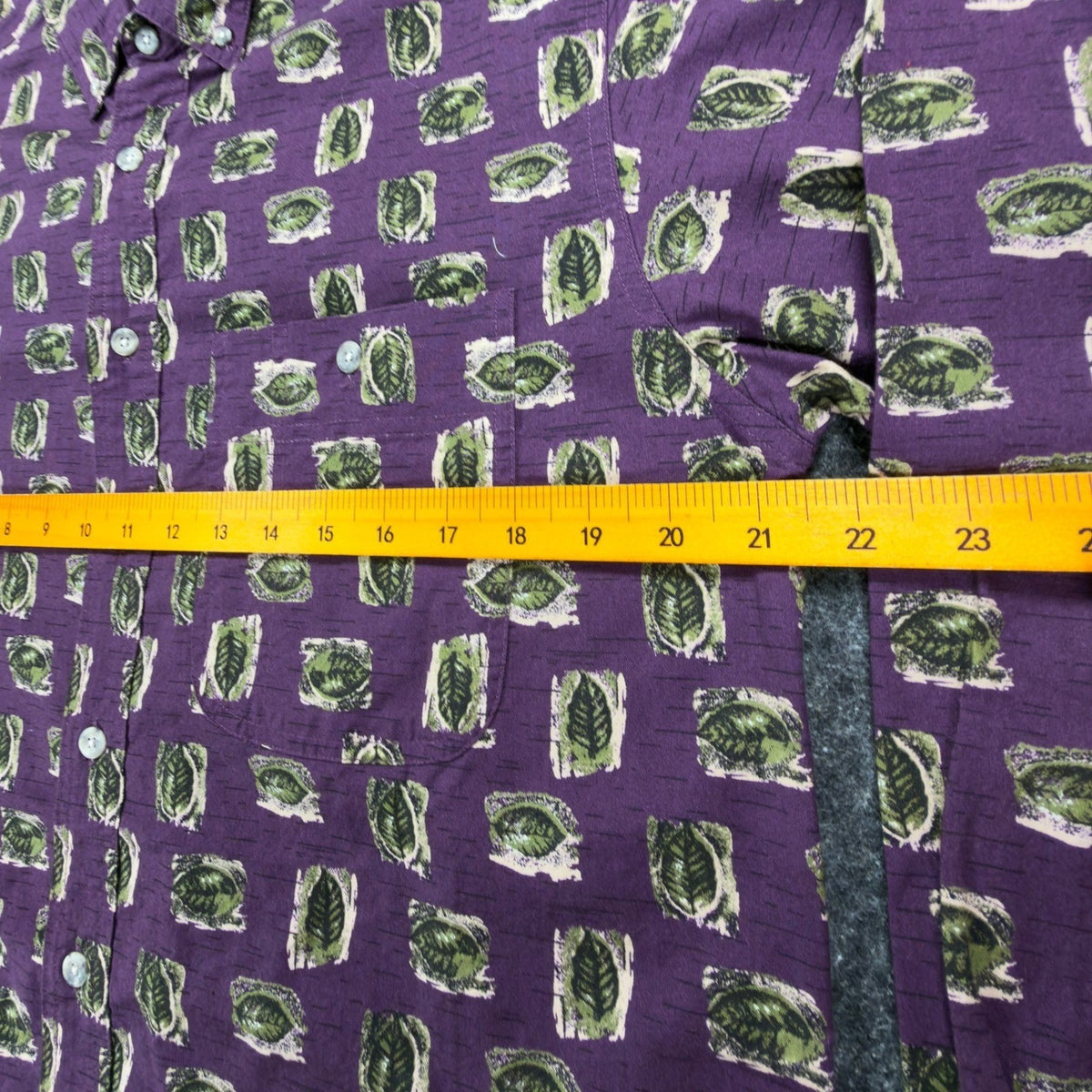 Wrangler Vintage 90s Button Down Shirt Mens M Purple Cotton NWT Rugged Wear - take2supply