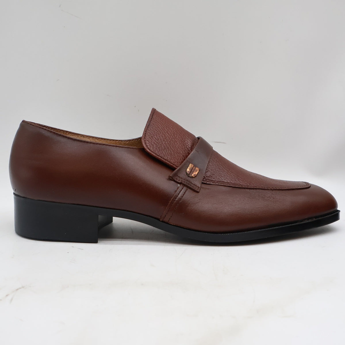 Barclay Loafers Mens 12 D Vintage Brown Leather Slip On Endicott Johnson NOS - take2supply