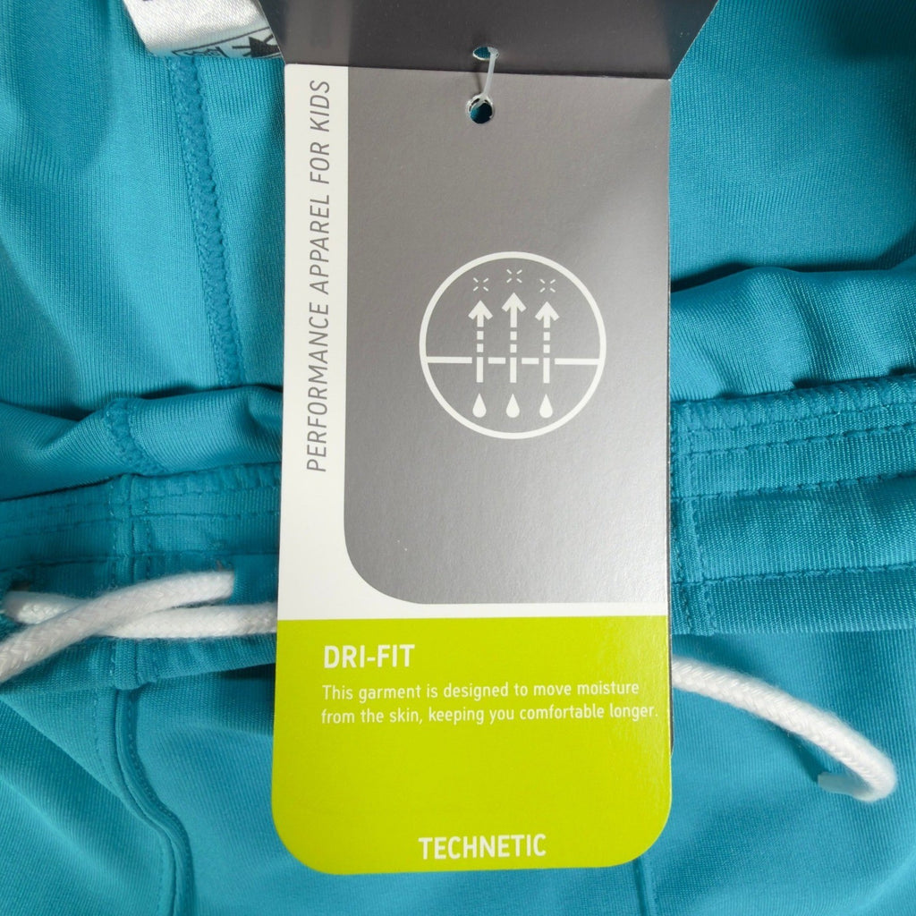Nike Y2K Technetic Dri-FIT Shorts Girls XL Teal Blue NWT 423514 New - take2supply