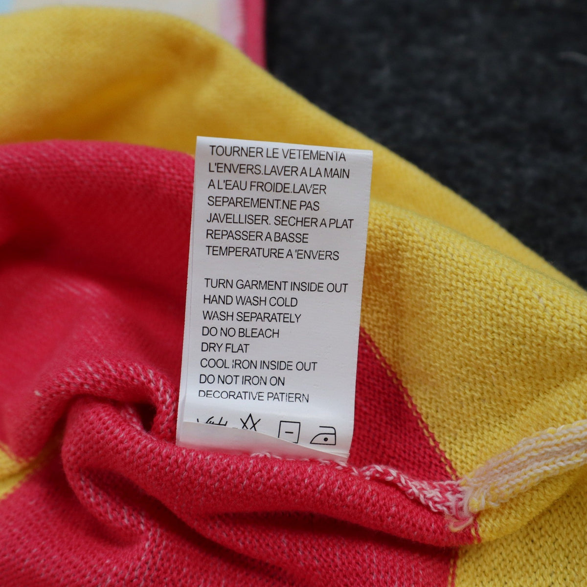 Variations Sweater Womens Large Multi Pastel Striped 3/4 Sleeve Cotton V1860 - take2supply