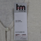 tm sport by that's me! Knit Vest Women Large NWT Vintage Y2K Cream Ramie Cotton - take2supply