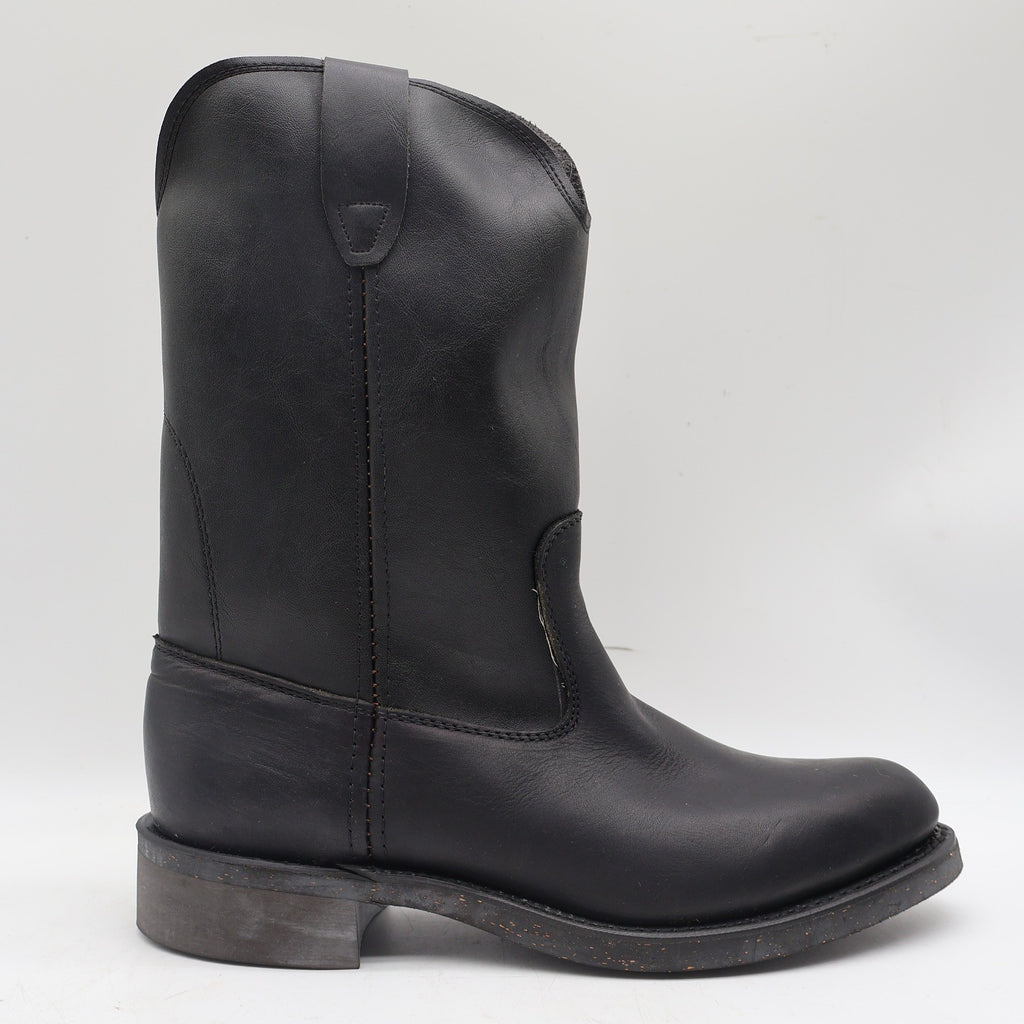 Cedar Crest Wellington Boots Mens 9 D Vintage Black Leather Work Boots 1839 USA - take2supply