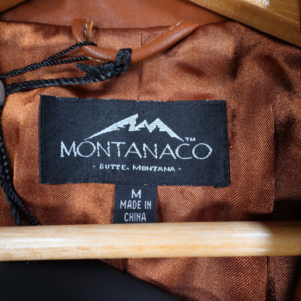 Montanaco Leather Jacket Womens Medium Spice Brown Contrast Stitch Western New - take2supply