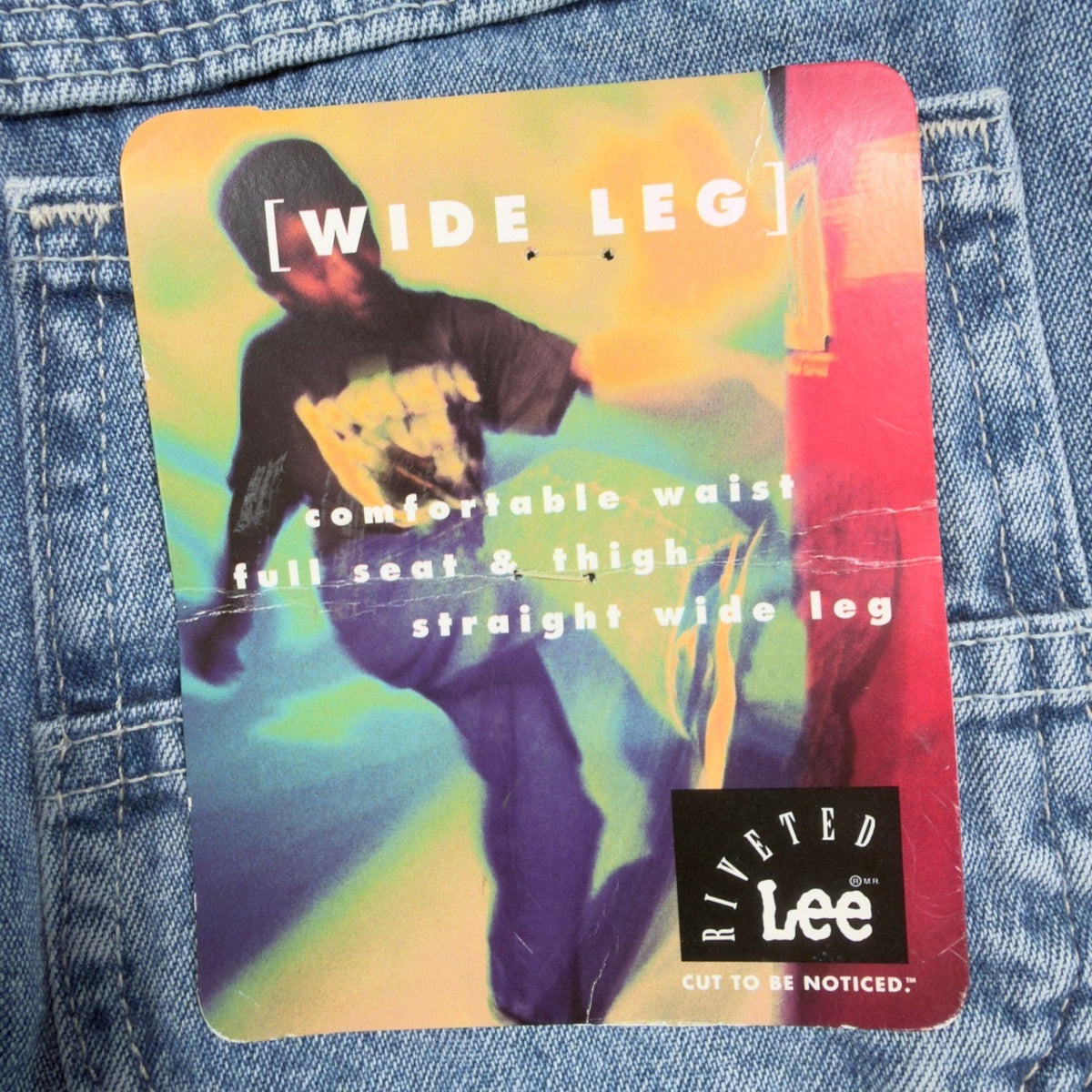 Lee 90s Vintage Wide Leg Carpenter Jeans Boys 9 Reg Blue Retro Stone NWT C549 - take2supply