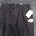 Lee Tapered Leg Pants Womens 16 L Black Smart Fabric Side Elastic Pleated C863 - take2supply