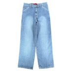 Tommy Hilfiger Y2K Carpenter Jeans Boy 20 Blue Cotton NWT Vintage 2003 Deadstock - take2supply