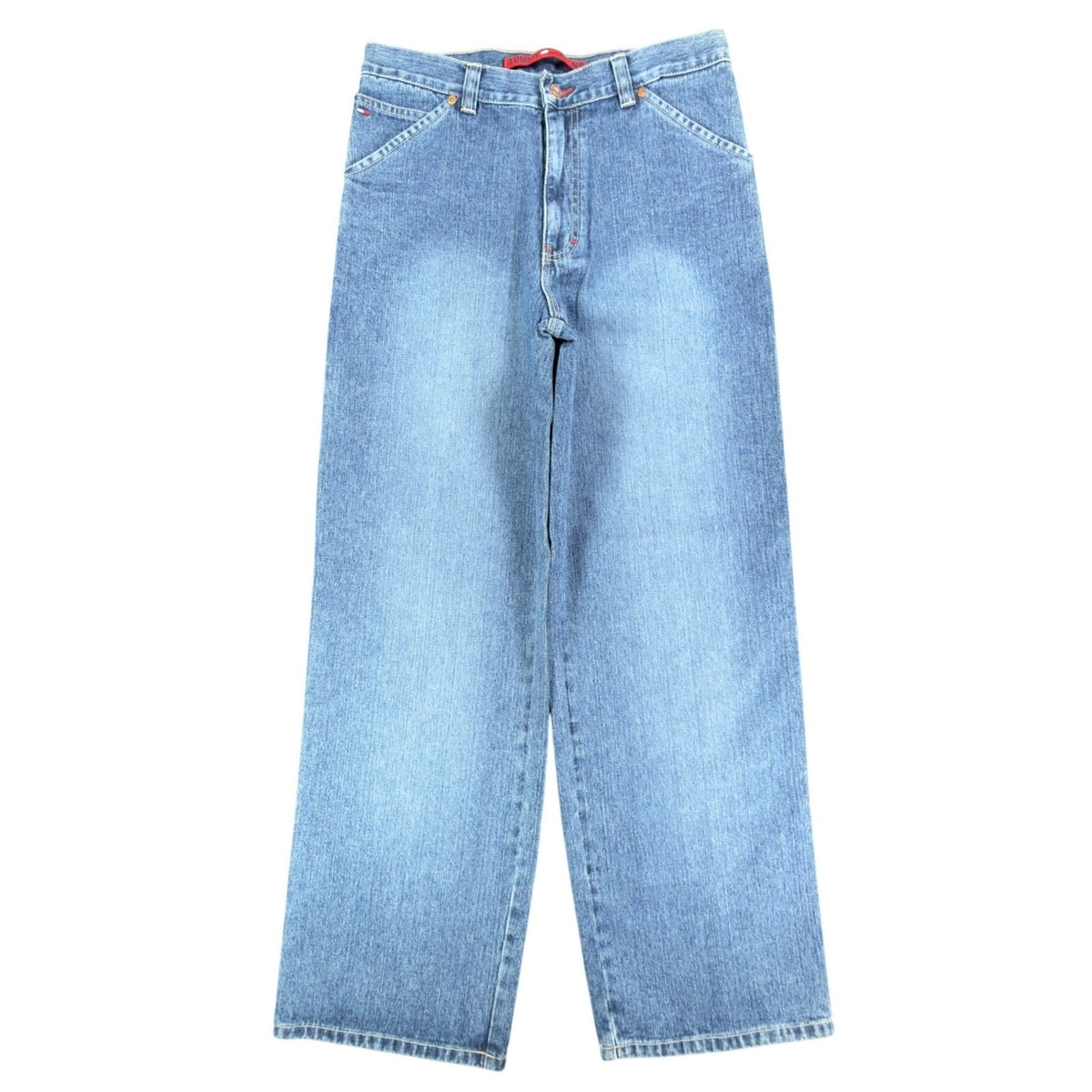 Tommy Hilfiger Y2K Carpenter Jeans Boy 20 Blue Cotton NWT Vintage 2003 Deadstock - take2supply