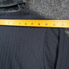 Jessica Roberts Turtleneck Top Womens Large Vintage 90s Gray Velvet Trim Cable - take2supply