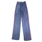Young Maverick Vintage 80s Jeans Girls 10 Blue Cotton Red Piping NWT NOS USA - take2supply