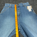 John Deere Y2K Carpenter Denim Shorts Boys 16 Stone Wash Blue NWT Vintage Style - take2supply