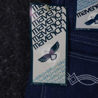 Vintage Maverick Girls Jeans 8 Slim Blue Straight Leg Denim NOS - take2supply