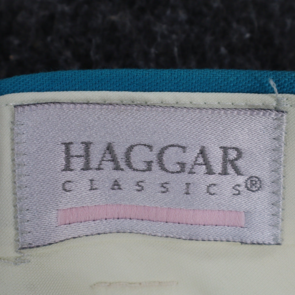 Haggar Classics Pants Womens 20 Turquoise Pleated Belted USA NWT Deadstock - take2supply