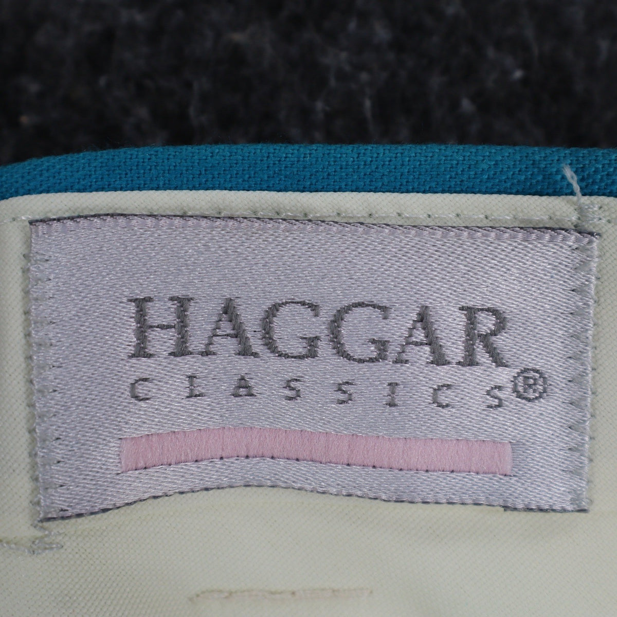 Haggar Classics Pants Womens 20 Turquoise Pleated Belted USA NWT Deadstock - take2supply