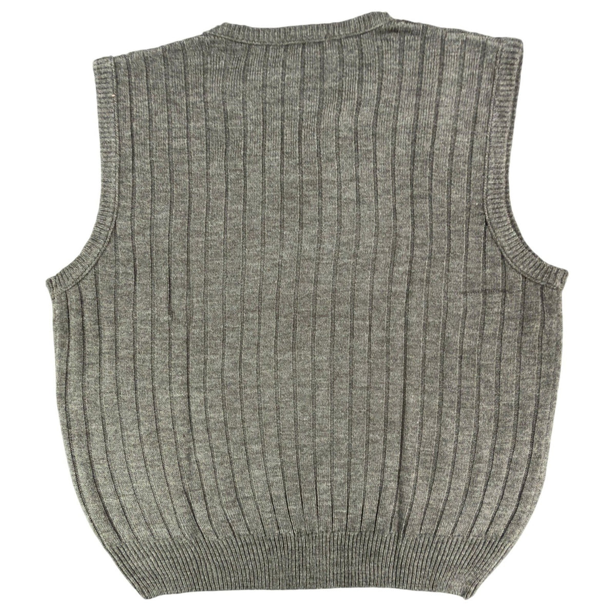 D'Avila Sweater Vest Mens XXL Gray Ribbed V-Neck Acrylic NWT C530 - take2supply