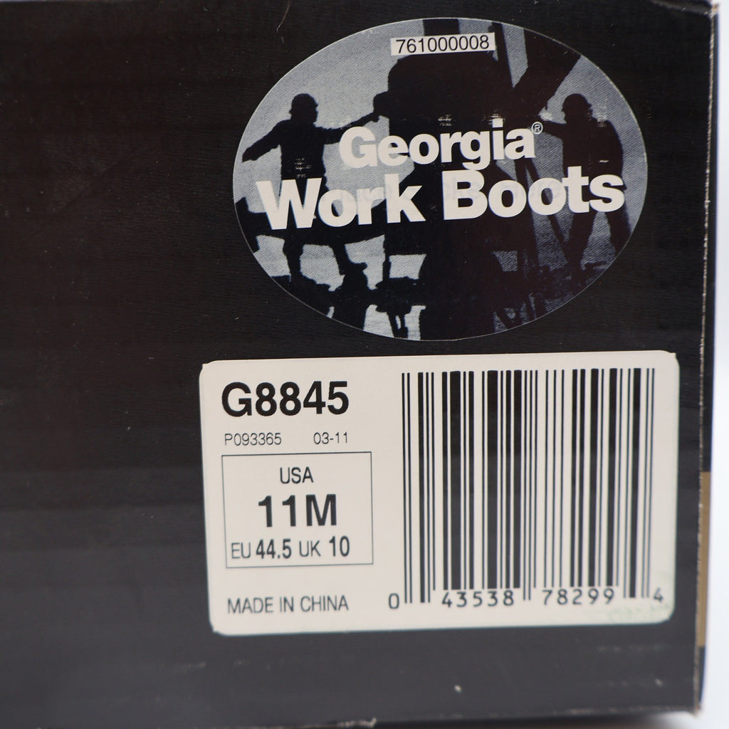 Georgia Boot Carbo-Tec G8845 Mens 11M Work Boots Roan Brown Leather 8 Inch NIB - take2supply
