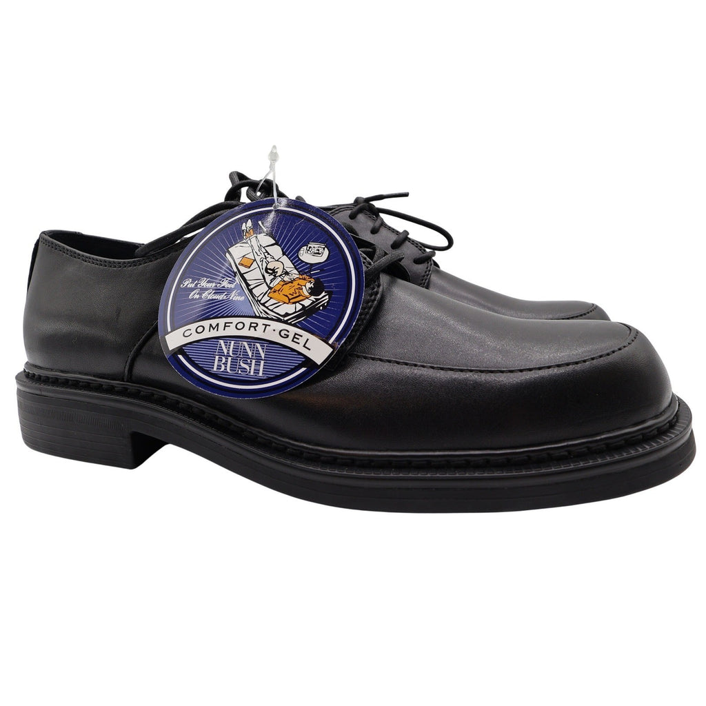 Nunn Bush Hayden Black Leather Oxford Mens Size 10 M Comfort Gel Shoes 83883-57 - take2supply