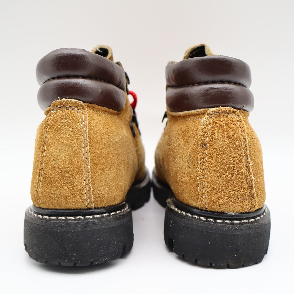Lasco Mountain Climber Boots Size 4.5 Vintage Tan Suede Red Laces Deadstock - take2supply