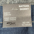 Silver Jeans Co. Nathan Skinny Jeans Boys Size 16 Dark Blue Denim NWT - take2supply