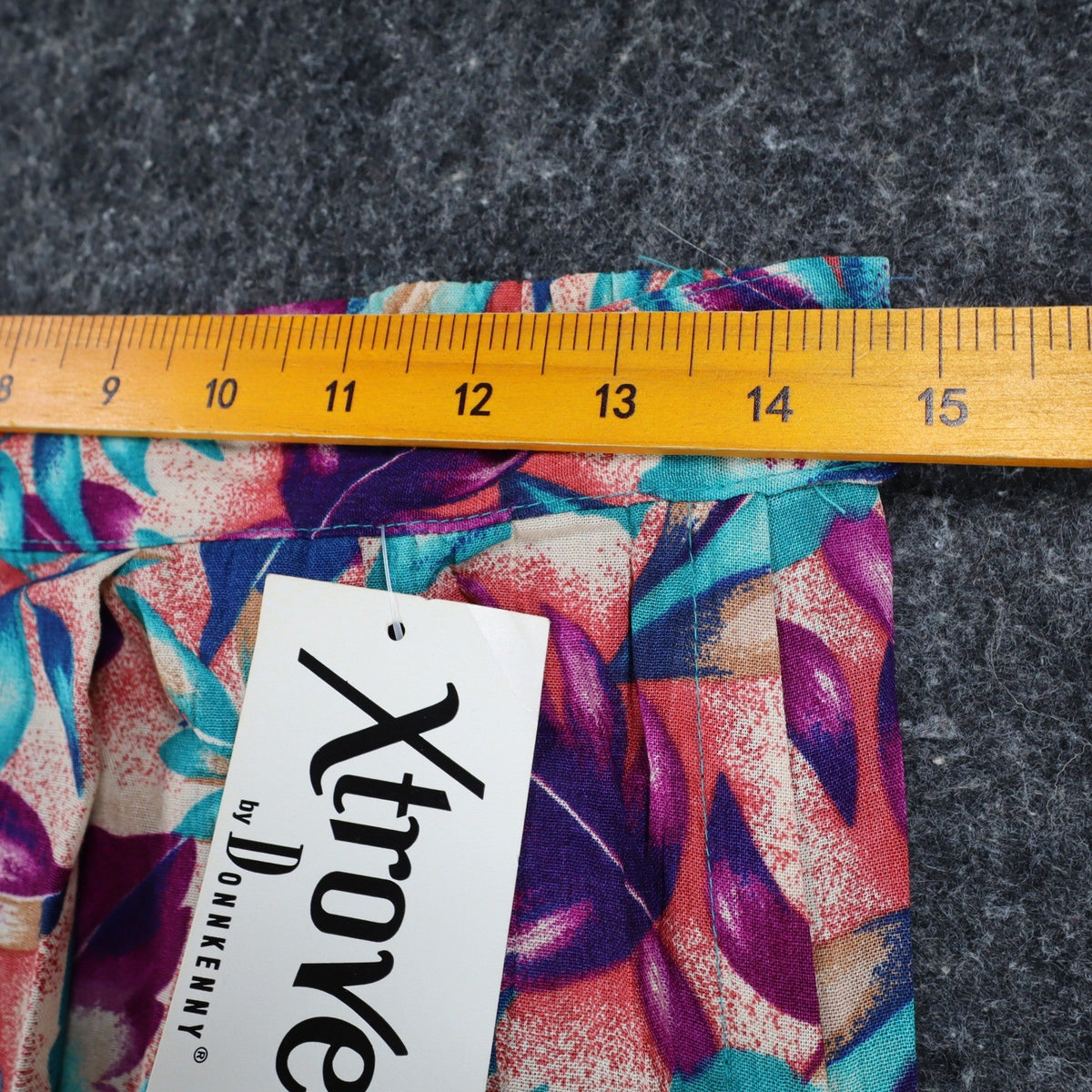 Xtrovert by Donnkenny Skirt Womens 8 Vintage 90s Rayon Tropical Floral Midi USA - take2supply
