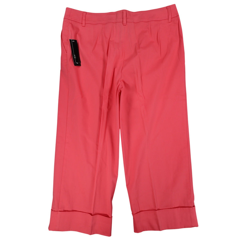 AGB Byer California Capri Pants Womens 14 Coral Cuffed Stretch NWT Deadstock - take2supply
