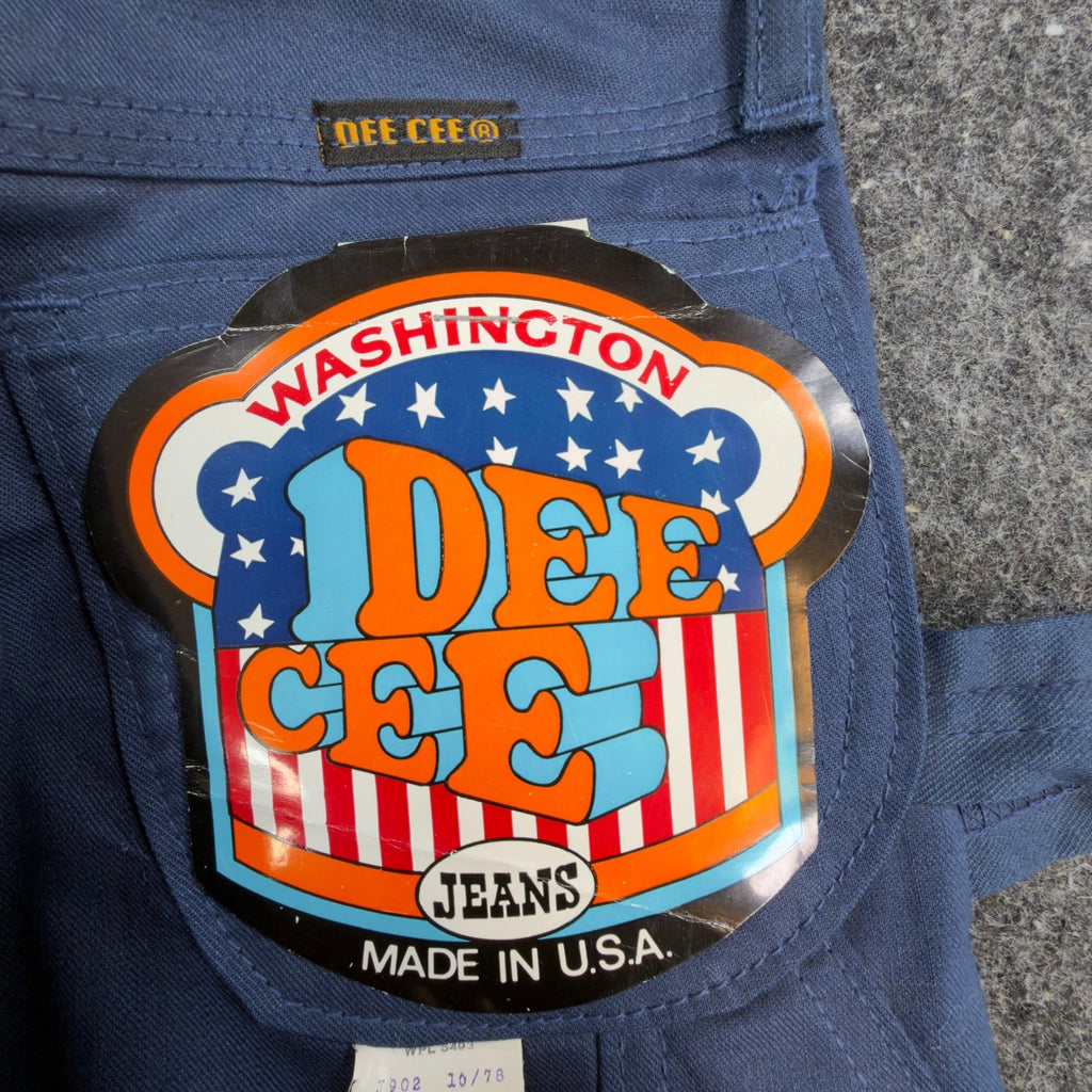 Dee Cee Vintage 70s Painter Pants Boys 8 Slim Blue USA Made NOS NWT 22x22 - take2supply