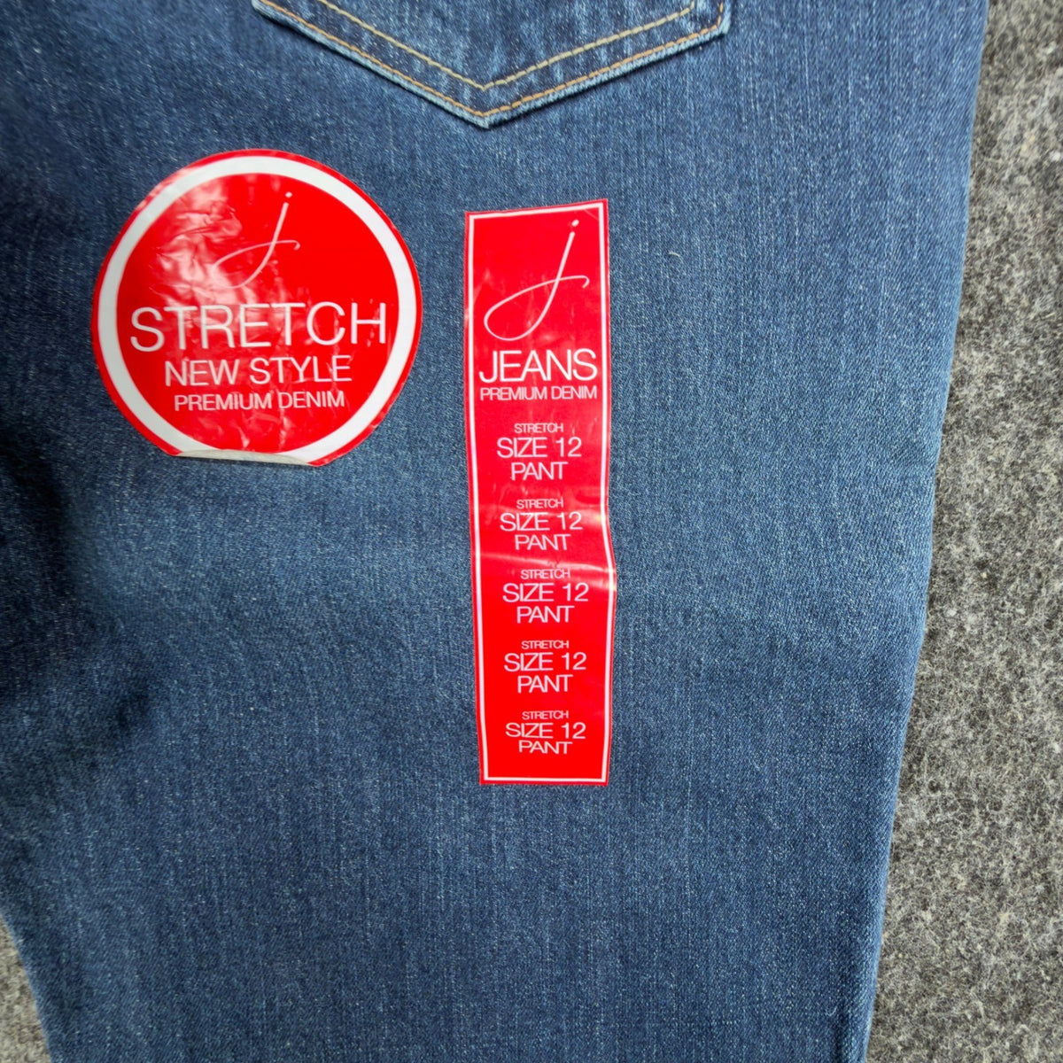 J Jeans Stretch Denim Pants Womens 12 Indigo Blue Premium New With Tags - take2supply