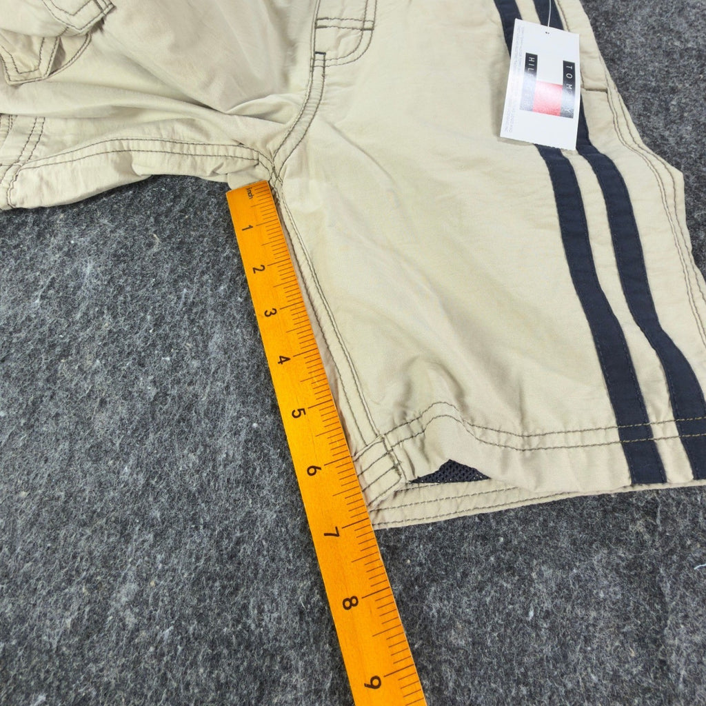 Tommy Hilfiger Y2K Cargo Shorts Boys 4 Tan Cotton Nylon NWT - take2supply