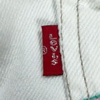 Levi's Y2K Bermuda Shorts Girls 12 White Denim NWT Deadstock - take2supply