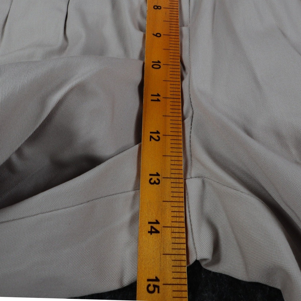On The Verge Pleated Shorts Women 10 Vintage 90s Beige Cotton Made in USA NWT - take2supply