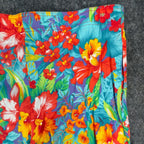 That's Me! Vintage 90s Hawaiian Tropical Shorts Womens 9/10 Cotton Floral NOS - take2supply