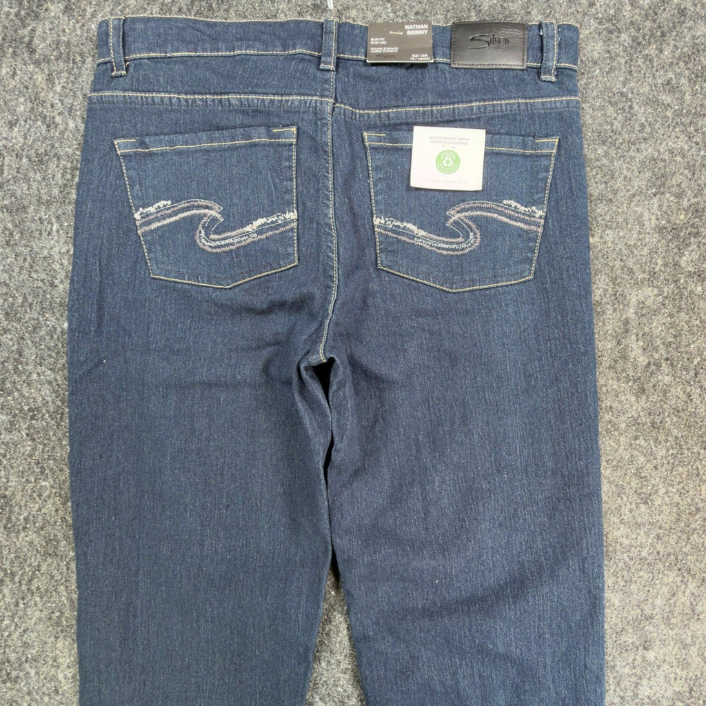 Silver Jeans Co. Nathan Skinny Jeans Boys Size 16 Dark Blue Denim NWT - take2supply