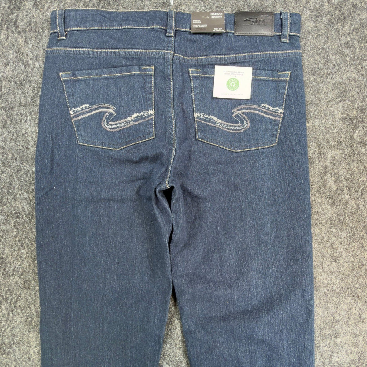 Silver Jeans Co. Nathan Skinny Jeans Boys Size 16 Dark Blue Denim NWT - take2supply