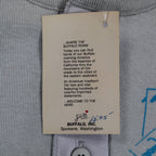 Buffalo Shirts Henley Men S Gray Long Sleeve Skier Graphic Thermal Made in USA - take2supply