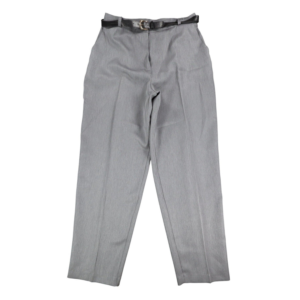 Sara Michelle Pants Womens 18 Gray Belted High Rise Dress Trousers USA NWT NOS - take2supply