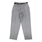 Sara Michelle Pants Womens 18 Gray Belted High Rise Dress Trousers USA NWT NOS - take2supply