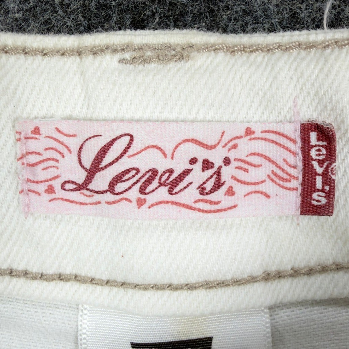 Levi's Y2K Bermuda Shorts Girls 12 White Denim NWT Deadstock - take2supply