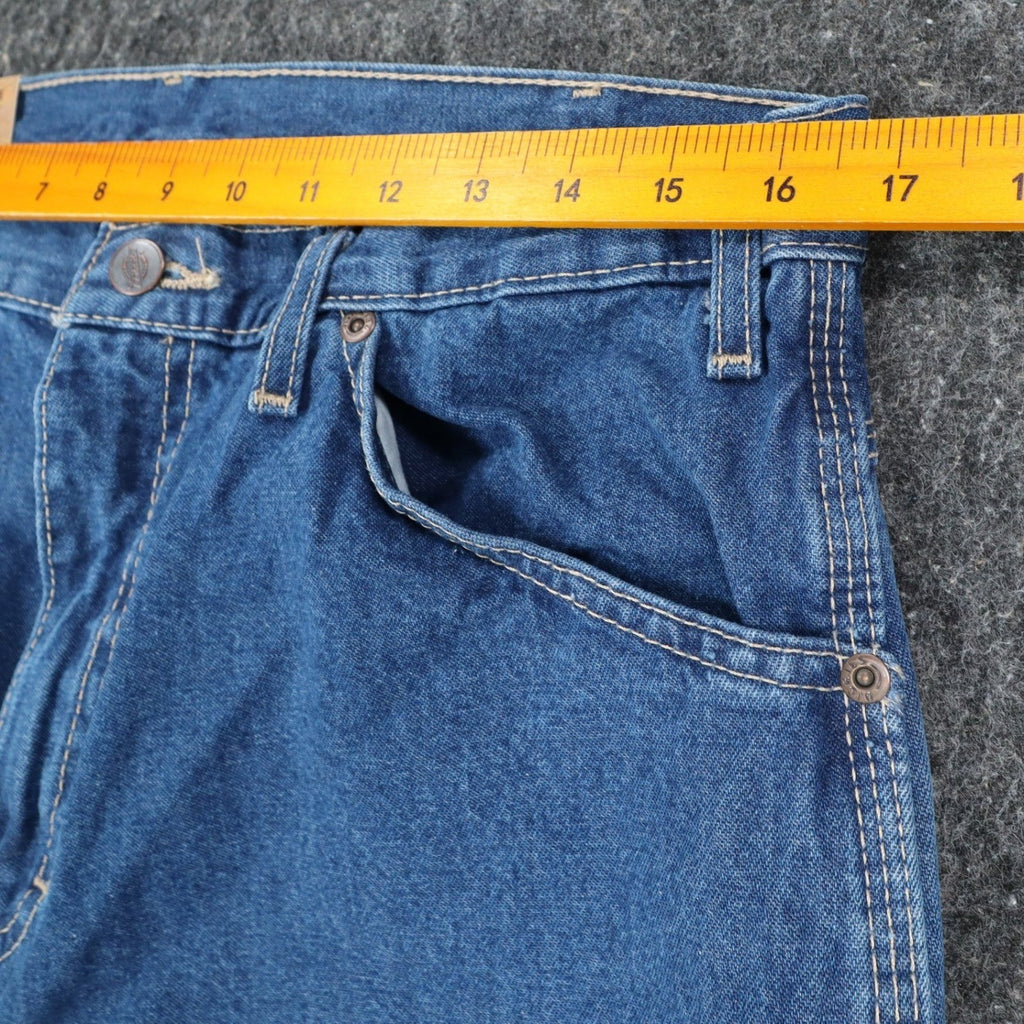Dickies Carpenter Jeans Mens 33x30 Relaxed Fit Blue Denim Workwear 19294SNB NWT - take2supply