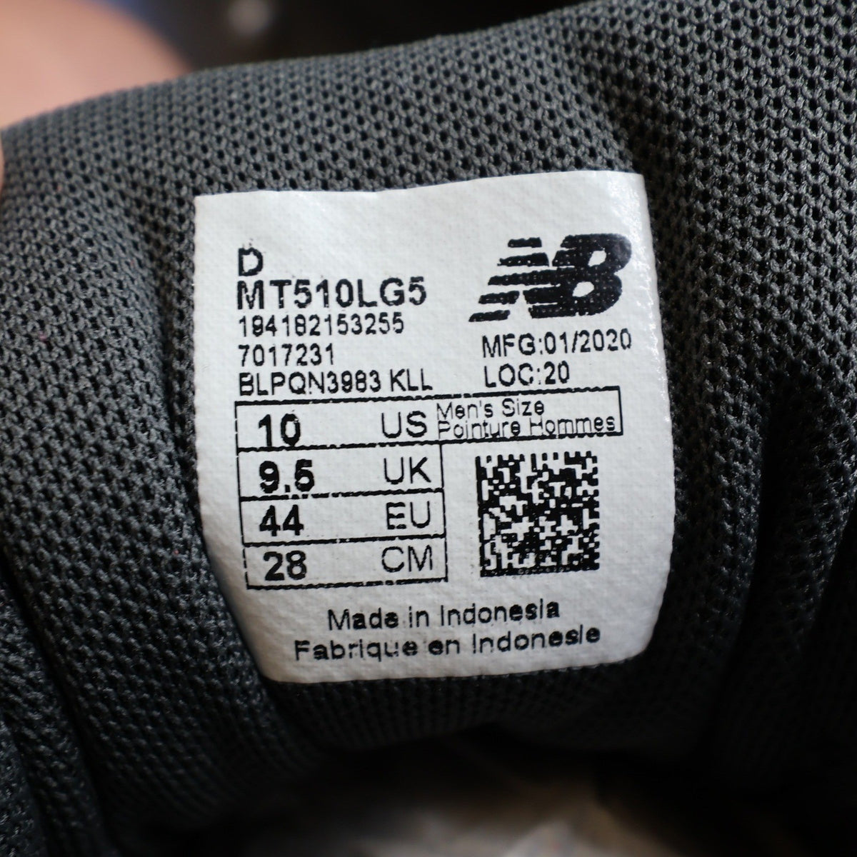 New Balance 510v5 Trail Running Shoes Mens 10 Grey MT510LG5 All Terrain - take2supply