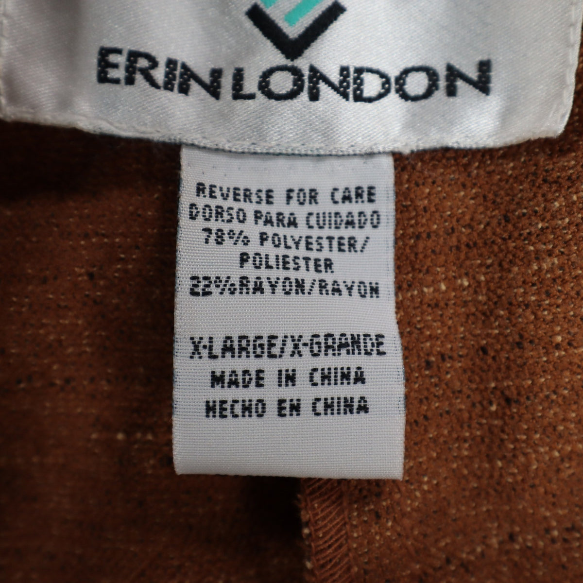 Erin London Pants Womens XL Camel Brown Pleated Straight Leg NWT NOS - take2supply