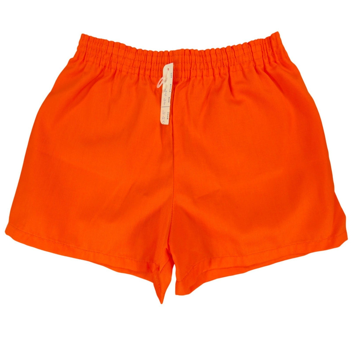 Fruit of the Loom Vintage 70s Gym Shorts Boys XS Orange Cotton NWT - take2supply