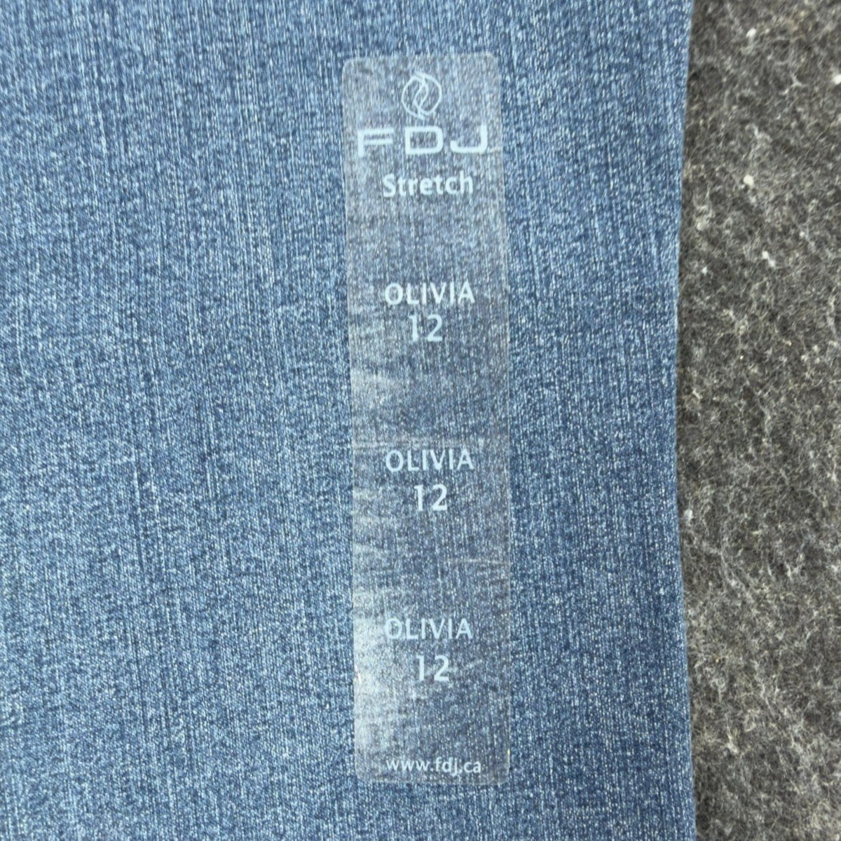 FDJ Olivia Flare Jeans Women 12 Blue Stretch Mid Rise Denim NWT New - take2supply
