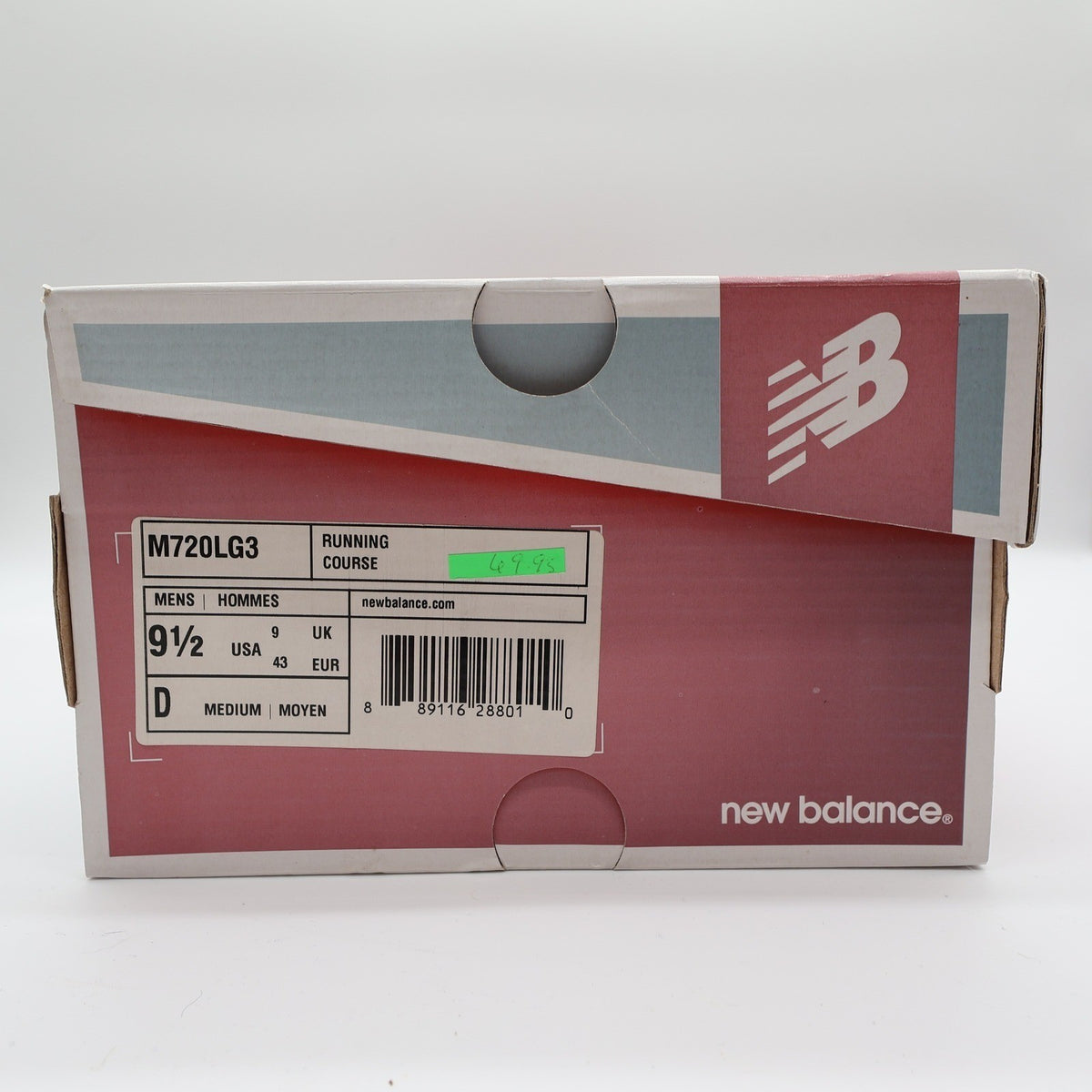 New Balance 720v3 Mens 9.5 Grey Red Running Shoes M720LG3 ComfortRide New in Box - take2supply